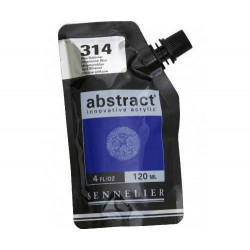 Akrylová Barva Lesklá Abstract 120ml - Ultramarine Blue 314 Tmavá Modrá, Sennelier Akrylové Barvy Výtvarné Potřeby