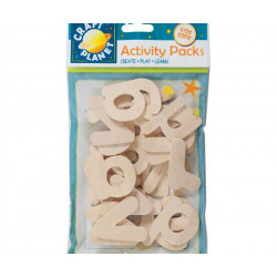 Abeceda 5cm - Dřevěné Výřezy (26ks), Docrafts Dekorace Ozdoby Scrapbooking Papír