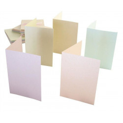A6 Přání A Obálky 50ks (240g/m2) Perleťové Pastelové, Docrafts Blahopřání, Scrapbooking Papír