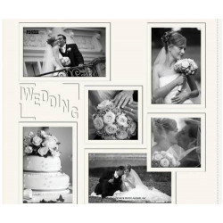 Album 30, 5x30, 5cm Šroubové Imitace Kůže Wedding Pioneer 30x30cm Alba Bloky Scrapbooking Papír