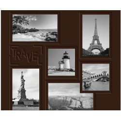 Album 30, 5x30, 5cm Šroubové Imitace Kůže Travel Pioneer 30x30cm Alba Bloky Scrapbooking Papír