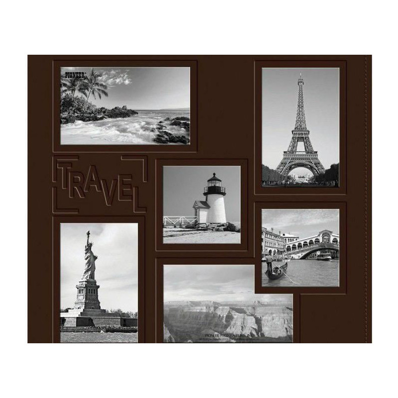 Album 30, 5x30, 5cm Šroubové Imitace Kůže Travel Pioneer 30x30cm Alba Bloky Scrapbooking Papír