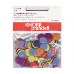 Barevné Výřezy Z Filcu Kolečka 8, 5mm Knorr Prandell Filcové Dekorace Ozdoby Scrapbooking Papír