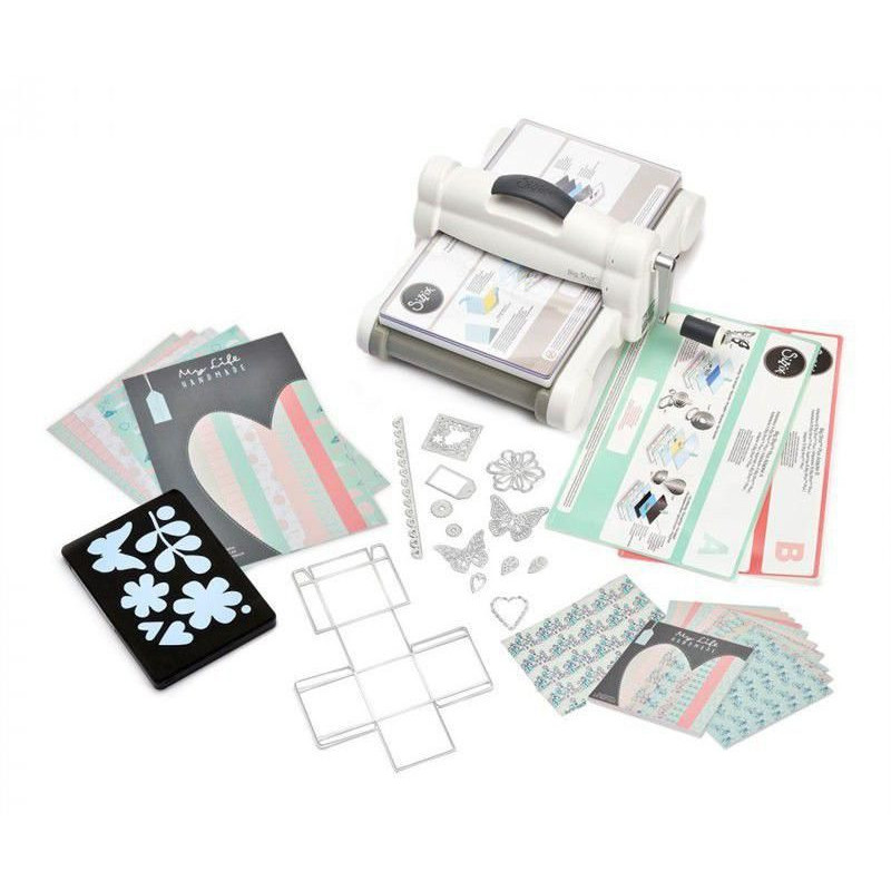 Big Shot Plus Na A4 Starter Kit Šedý, Sizzix Embosování, Scrapbooking Papír