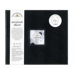 Album 30, 5x30, 5cm D-ring Beetle Black Doodlebug Design Inc., 30x30cm Alba Bloky Scrapbooking Papír