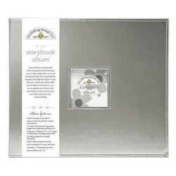 Album 30, 5x30, 5cm D-ring Silver Doodlebug Design Inc., 30x30cm Alba Bloky Scrapbooking Papír