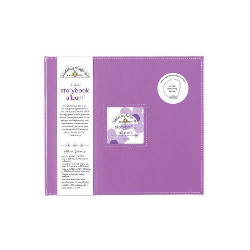 Album 30, 5x30, 5cm D-ring Lilac Doodlebug Design Inc., 30x30cm Alba Bloky Scrapbooking Papír