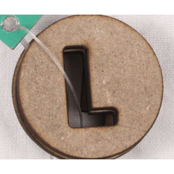 Dekorační Písmenka L 1, 8cm (3ks), Stamperia Písmena Čísla Scrapbooking Papír