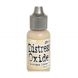 Distress Oxide Náplň 14ml - Antique Linen Ranger Náhradní Náplně, Inkousty Polštářky Scrapbooking Papír