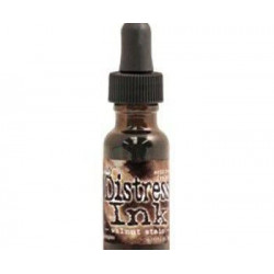 Distress Ink Náplň 14ml - Walnut Stain Ranger Náhradní Náplně, Inkousty Polštářky Scrapbooking Papír