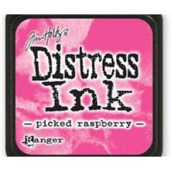 Distress Ink Mini Picked Raspberry Ranger Polštářky 3x3cm Inkousty Scrapbooking Papír