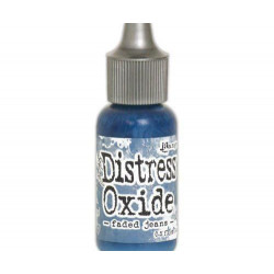 Distress Oxide Náplň 14ml - Faded Jeans Ranger Náhradní Náplně, Inkousty Polštářky Scrapbooking Papír