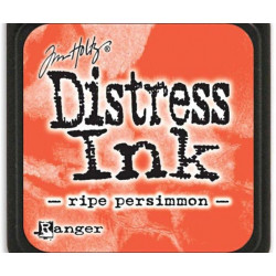 Distress Ink Mini Ripe Persimmion Ranger Polštářky 3x3cm Inkousty Scrapbooking Papír