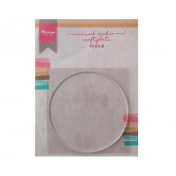 Deska Craft Plate Na Inkoustové Mixed Media Techniky Kruh 10cm (1ks), Marianne Design Pomůcky Bloky Razítka Scrapbooking Papír