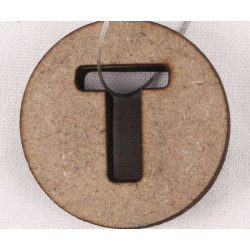 Dekorační Písmenka T 1, 6cm (3ks), Stamperia Písmena Čísla Scrapbooking Papír