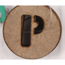 Dekorační Písmenka P 1, 7cm (3ks), Stamperia Písmena Čísla Scrapbooking Papír