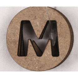 Dekorační Písmenka M 2, 5cm (3ks), Stamperia Písmena Čísla Scrapbooking Papír