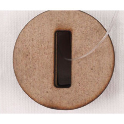Dekorační Písmenka I 1, 6cm (3ks), Stamperia Písmena Čísla Scrapbooking Papír