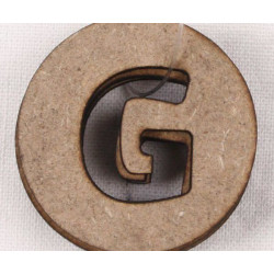 Dekorační Písmenka G 1, 7cm (3ks), Stamperia Písmena Čísla Scrapbooking Papír