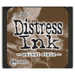 Distress Ink Mini Walnut Stain Ranger Polštářky 3x3cm Inkousty Scrapbooking Papír