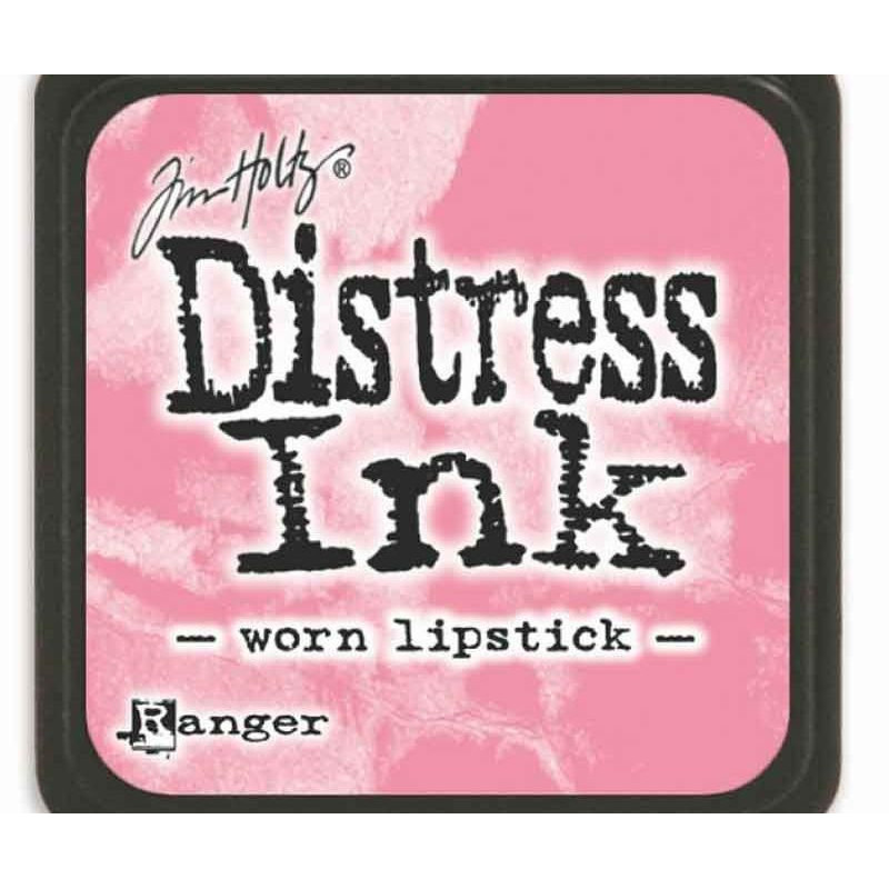 Distress Ink Mini Worn Lipstick Ranger Polštářky 3x3cm Inkousty Scrapbooking Papír