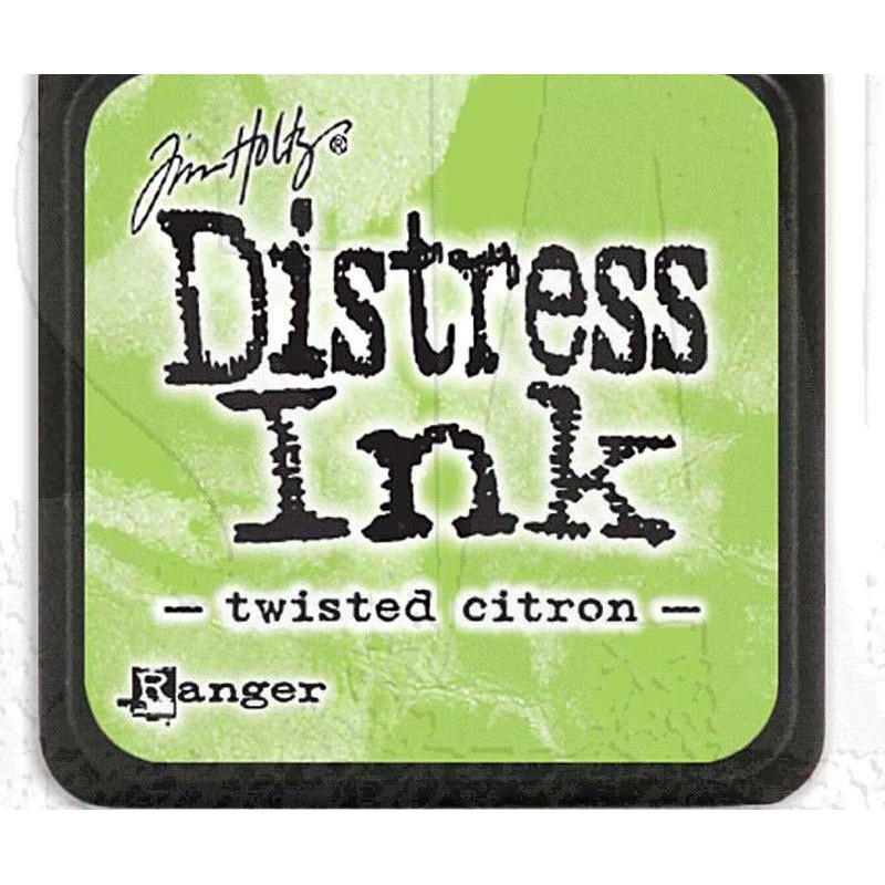 Distress Ink Mini Twisted Citron Ranger Polštářky 3x3cm Inkousty Scrapbooking Papír