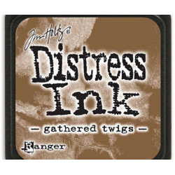 Distress Ink Mini Gathered Twigs Ranger Polštářky 3x3cm Inkousty Scrapbooking Papír