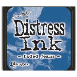 Distress Ink Mini Faded Jeans Ranger Polštářky 3x3cm Inkousty Scrapbooking Papír