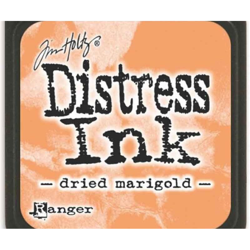 Distress Ink Mini Dried Marigold Ranger Polštářky 3x3cm Inkousty Scrapbooking Papír