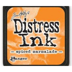 Distress Ink Mini Spiced Marmalade Ranger Polštářky 3x3cm Inkousty Scrapbooking Papír