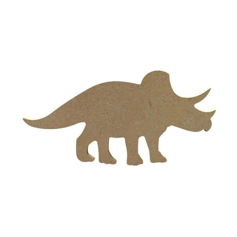 Dekorační Triceratops Z Mdf (1ks) 18, 5x9cm Gomille Sas Předměty Na Decoupage Hobby Barvy