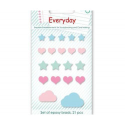 Enamelové Samolepky Everyday Č.4 Scrapberrys Dekorace Ozdoby Scrapbooking Papír