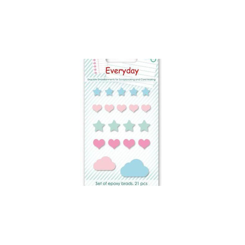 Enamelové Samolepky Everyday Č.4 Scrapberrys Dekorace Ozdoby Scrapbooking Papír