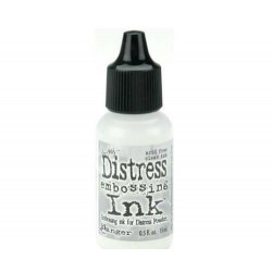 Embosovací Médium Distress Ink 15ml - Náhradní Náplň Čirá, Ranger Inkousty Na Embosování, Scrapbooking Papír