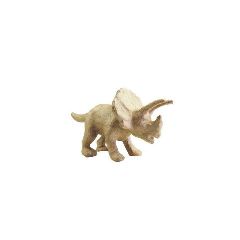 Kartonový Předmět S Dinosaurus Triceratops 27x15x9cm Décopatch Zvířátka Na Decoupage Předměty Hobby Barvy