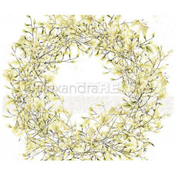 Jednostranný Papír Na Scrapbook (1ks) Birch Leaf Wreath Renke Alexandra 30 30 Příroda Papíry Listy Potiskem Scrapbooking