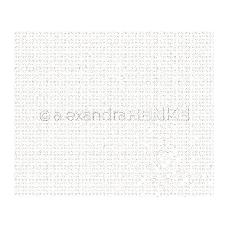 Jednostranný Papír Na Scrapbook (1ks) Heart Grid Renke Alexandra 30 30 Vzory Papíry Listy Potiskem Scrapbooking