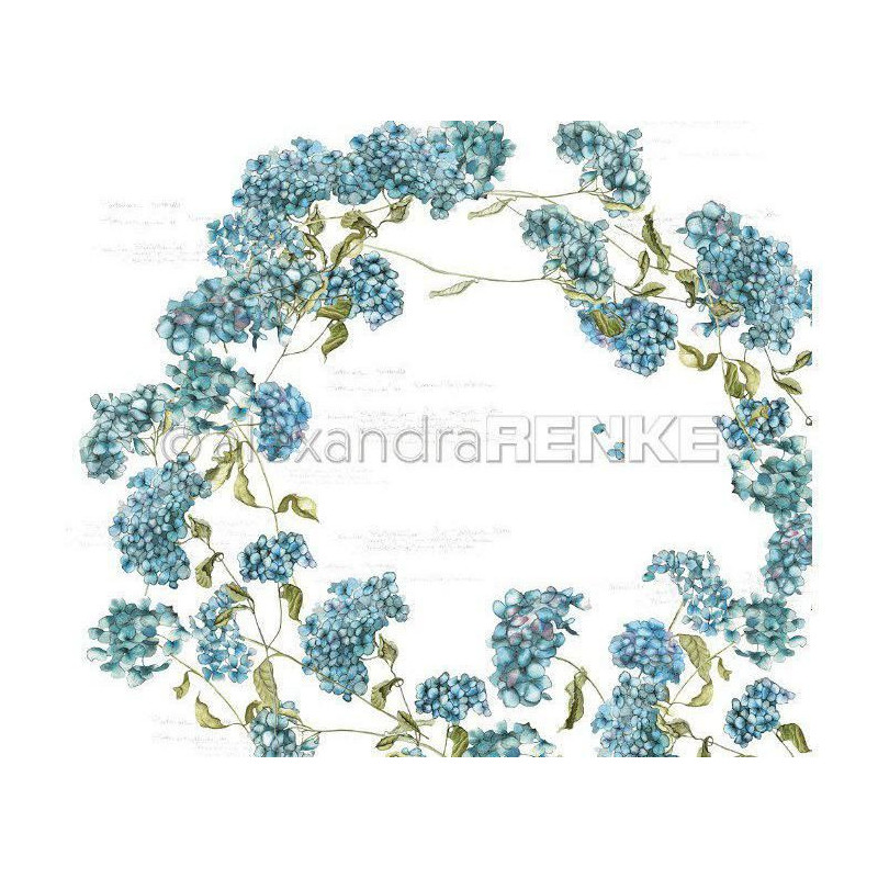 Jednostranný Papír Na Scrapbook (1ks) Hydrangea Renke Alexandra 30 30 Příroda Papíry Listy Potiskem Scrapbooking