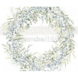 Jednostranný Papír Na Scrapbook (1ks) Eucalyptus Wreath Renke Alexandra 30 30 Příroda Papíry Listy Potiskem Scrapbooking