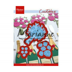 Kytice - Vyřezávací A Embosovací Kovové Šablony Creatables (3ks), Marianne Design Kytičky Stromy Big Shot Embosování