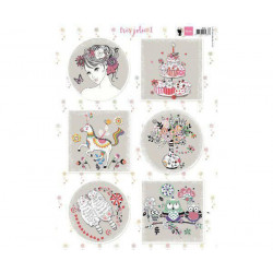 List A4 S Obrázky - Tres Jolie 1 Marianne Design Papíry Potiskem Scrapbooking
