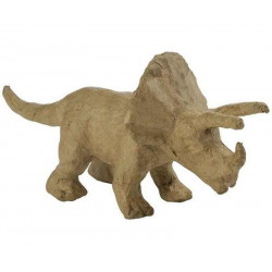 Kartonový Předmět Xs Triceratops 6x19x9cm Décopatch Zvířátka Na Decoupage Předměty Hobby Barvy