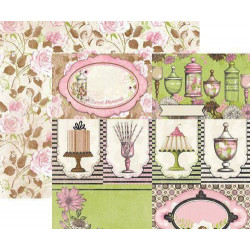 Oboustranný Papír Na Scrapbook (1ks) Sweet Moments Allure Bobunny 30 x 30 Kartičky Papíry Listy Potiskem Scrapbooking