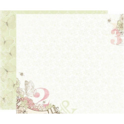 Oboustranný Papír Na Scrapbook (1ks) Primrose - Memories Bobunny 30 x 30 Příroda Papíry Listy Potiskem Scrapbooking