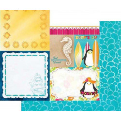 Oboustranný Papír Na Scrapbook (1ks) Make A Splash Ocean Bobunny 30 x 30 Kartičky Papíry Listy Potiskem Scrapbooking