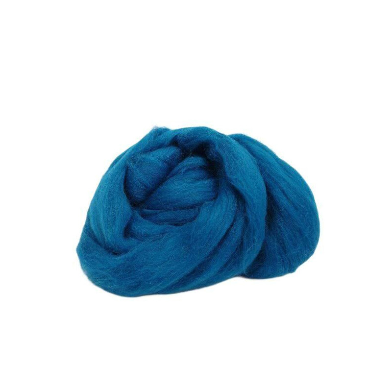 Merino 50g Vlna Ovčí Jemná Cobalt Dhg Jednobarevná, Plstění, Textil Hedvábí