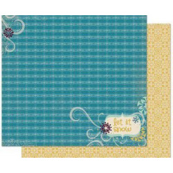 Oboustranný Papír Na Scrapbook (1ks) Snow Day Bobunny 30 x 30 Vánoce Papíry Listy Potiskem Scrapbooking