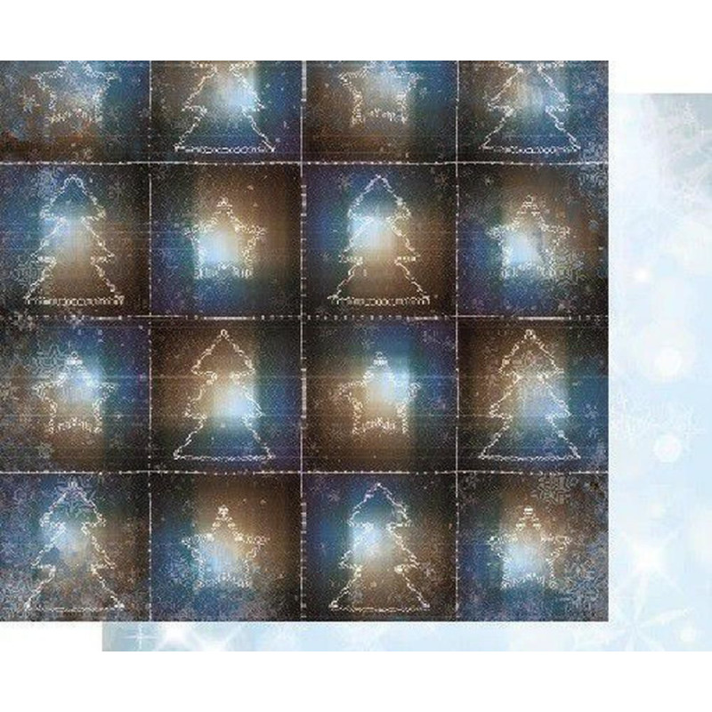 Oboustranný Papír Na Scrapbook (1ks) Sleigh Ride - Flurries Bobunny 30 x 30 Vánoce Papíry Listy Potiskem Scrapbooking