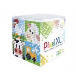 Mozaika Pixel Xl S Pružnou Deskou 6x6cm (4ks) Farma Pixelhobby Kreativní Sady Kreativita Škola