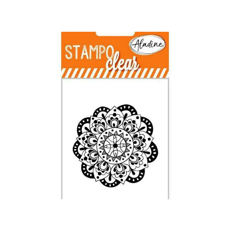 Mandala Kulatá - Silikonové Gelové Razítko (1ks), Aladine Silikonová Gelová, Razítka Scrapbooking Papír